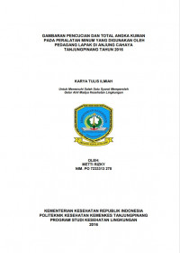 GAMBARAN PENCUCIAN DAN TOTAL ANGKA KUMAN PADA PERALATAN MINUM YANG DIGUNAKAN OLEH PEDAGANG LAPAK DI ANJUNG CAHAYA TANJUNGPINANG TAHUN 2016