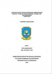 LAPORAN KASUS ASUHAN KEBIDANAN KOMPREHENSIF PADA NY. H USIA 30 TAHUN DI BPM Bd. FITRIANI, SST TANJUNGPINANG TAHUN 2016