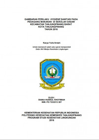 GAMBARAN PERILAKU HYGIENE SANITASI PADA PEDAGANG MAKANAN DI SEKOLAH DASAR KECAMATAN TANJUNGPINANG BARAT KOTA TANJUNGPINANG TAHUN 2016