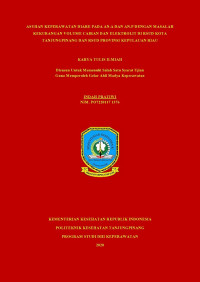 ASUHAN KEPERAWATAN DIARE PADA AN.A DAN AN.P DENGAN MASALAH KEKURANGAN VOLUME CAIRAN DAN ELEKTROLIT DI RSUD KOTA TANJUNGPINANG DAN RSUD PROVINSI KEPULAUAN RIAU