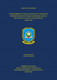 STUDI DESKRIPTIF FASILITAS SANITASI DAN PENERAPAN PROTOKOL KESEHATAN KEDAI KOPI DI KELURAHAN PINANG KENCANA KOTA TANJUNGPINANG TAHUN 2021