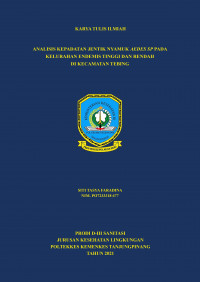 ANALISIS KEPADATAN JENTIK NYAMUK AEDES SP PADA KELURAHAN ENDEMIS TINGGI DAN RENDAH DI KECAMATAN TEBING