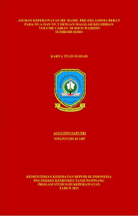 ASUHAN KEPERAWATAN IBU HAMIL PRE-EKLAMPSIA BERAT PADA NY.A DAN NY.T DENGAN MASALAH KELEBIHAN VOLUME CAIRAN DI RSUD WAHIDIN SUDIROHUSODO