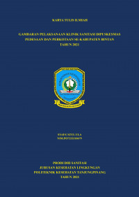 GAMBARAN PELAKSANAAN KLINIK SANITASI DIPUSKEMAS PEDESAAN DAN PERKOTAAN SE-KABUPATEN BINTAN TAHUN 2021