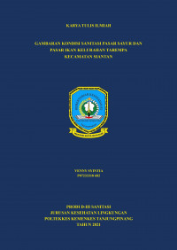 GAMBARAN KONDISI SANITASI PASAR SAYUR DAN PASAR IKAN KELURAHAN TAREMPA KECAMATAN SIANTAN